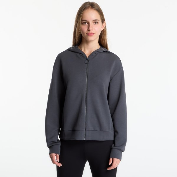 Mikina EA7 Emporio Armani Train Precious W Hoodie Fz Asphalt XS