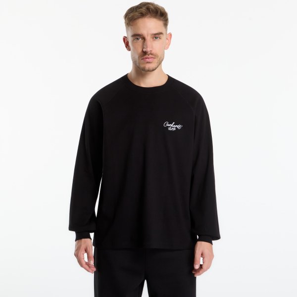 Tričko Carhartt WIP L/S Signature Rib T-Shirt UNISEX Black/ White S