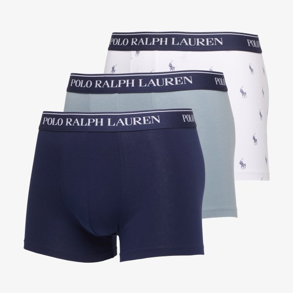 Boxerky Ralph Lauren Classic Trunk 3-Pack Blue M