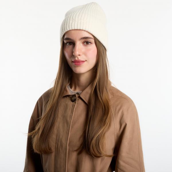 Čepice MC2 Saint Barth Moss Wool Beanie Off White Universal