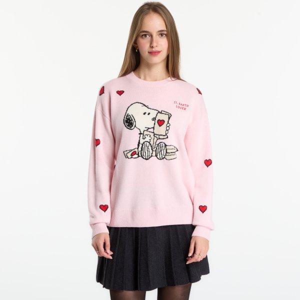 Svetr MC2 Saint Barth Tessa P Sweater Snoopy Love Letter XS