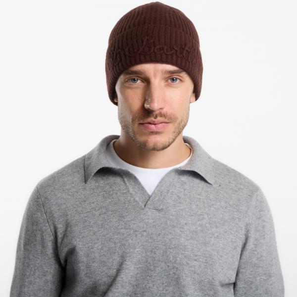Čepice MC2 Saint Barth Moss Tonal Wool Beanie Brown Universal