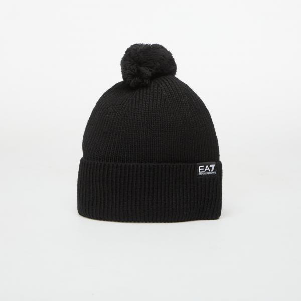 Čepice EA7 Emporio Armani Beanie Hat Black M