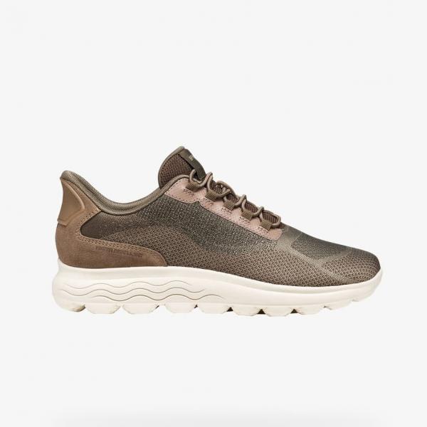 Tenisky Geox Spherica Plus Dark Brown EUR 38