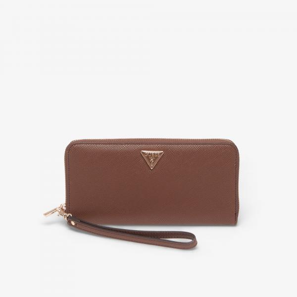 Peněženka Guess Danielle Slg Large Zip Around Brown Universal