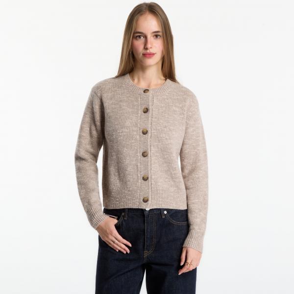 Svetr MC2 Saint Barth Janou Mouline Cardigan Beige S
