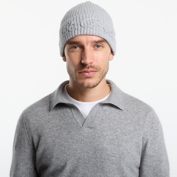 Čepice MC2 Saint Barth Moss Tonal Wool Beanie Light Melange Universal
