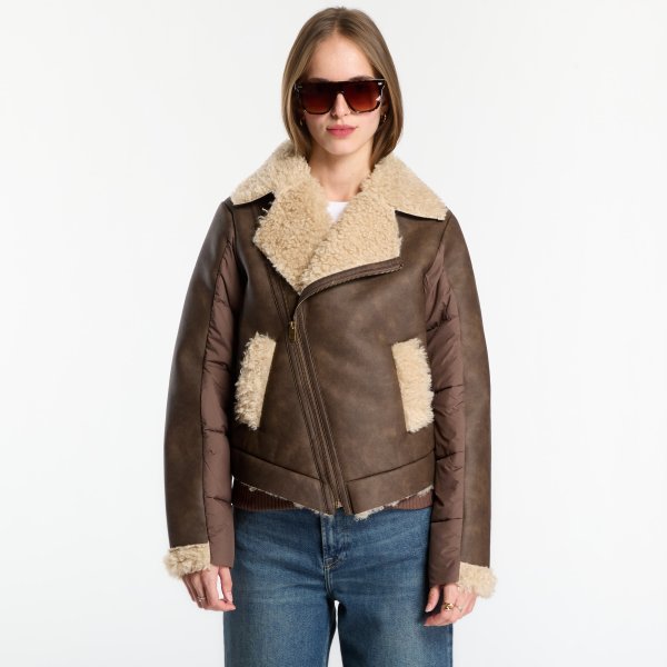 Bunda Desigual Parcella Coat Brown XS