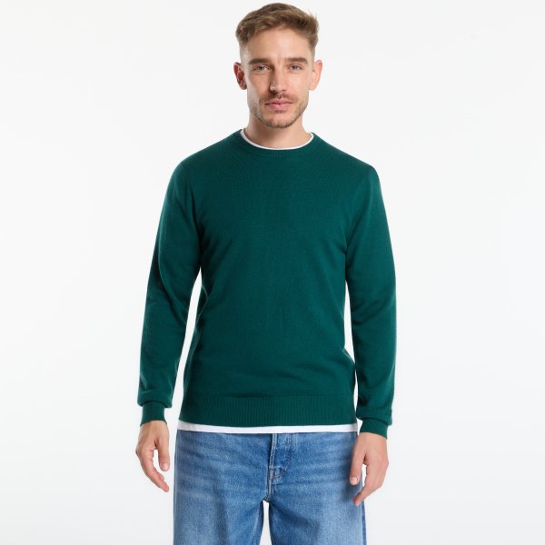 Svetr MC2 Saint Barth Regent Merinocash Sweater British Green L