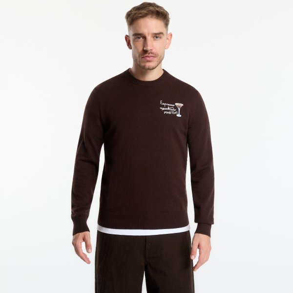 Svetr MC2 Saint Barth Heron Light Embry Sweater Espresso Cocktail L
