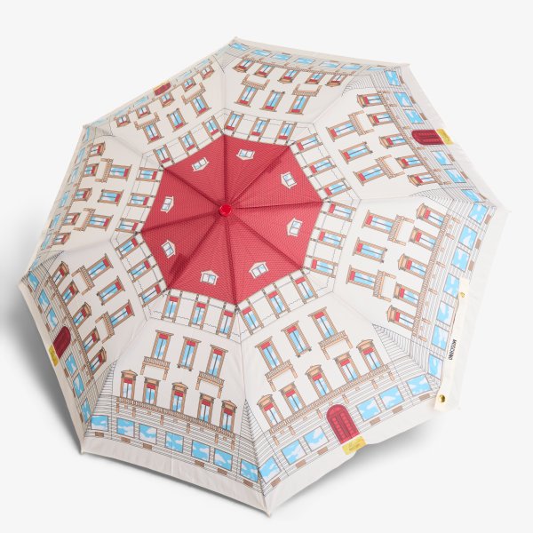 Moschino Maison Moschino Open Close Umbrella White/ Red Universal