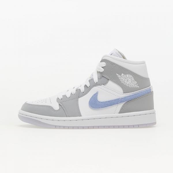 Tenisky Air Jordan 1 Mid White/ Aluminum-Wolf Grey EUR 38