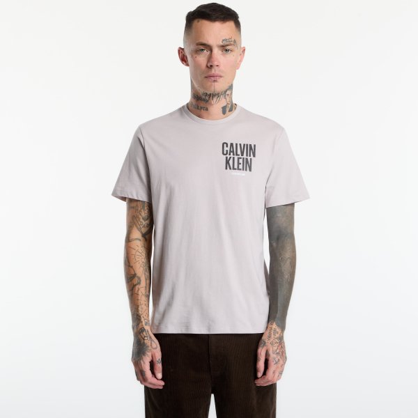 Tričko Calvin Klein Jeans Ss 30s Eu Block Font Grey M