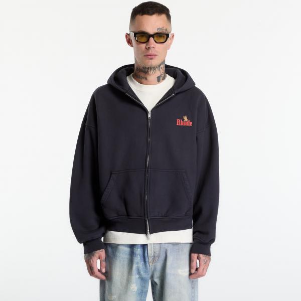 Mikina Rhude American Spirit Zip-Up Hoodie Vintage Black/ Red XXL