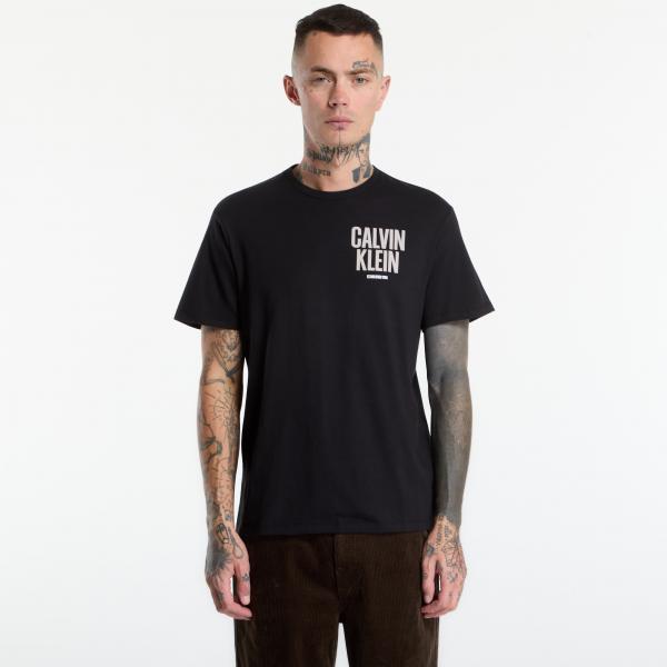 Tričko Calvin Klein Jeans Ss 30s Eu Block Font Black XL
