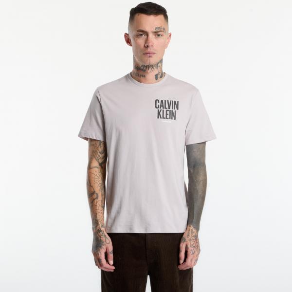 Tričko Calvin Klein Jeans Ss 30s Eu Block Font Grey L