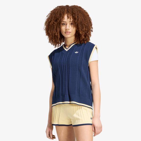 Vesta adidas Cable Knit Vest Night Indigo S