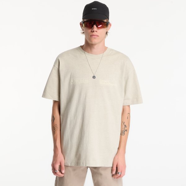 Tričko Carhartt WIP S/S Boxed T-Shirt UNISEX Fleur De Sel Garment Dyed XXL