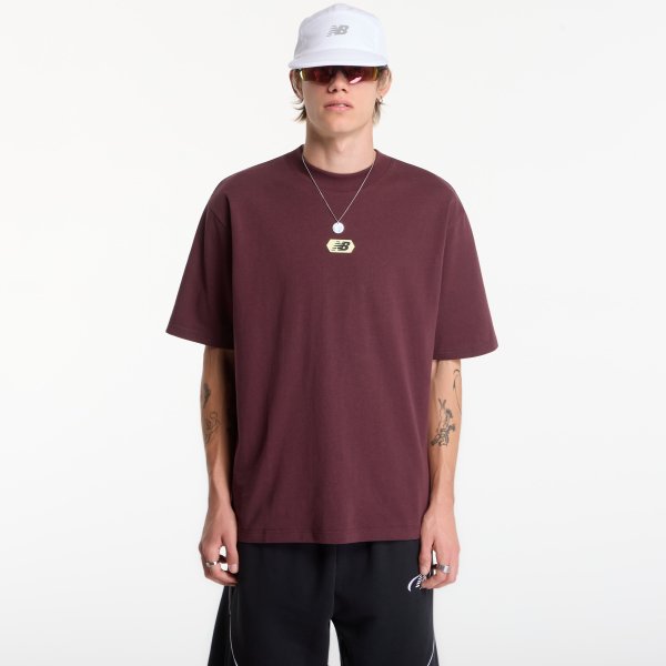 Tričko New Balance Street Classics Multi Blur T-Shirt Cherry Leather XL