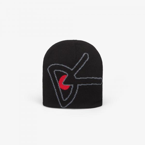 Čepice District Vision Lightweight Merino Wool Beanie Black/ Red Universal