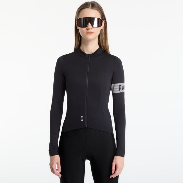 Dres Rapha Women's Pro Team Long Sleeve Midweight Jersey Black/ White S