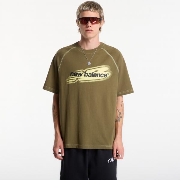 Tričko New Balance Street Classics Distort T-Shirt Wakame XXL