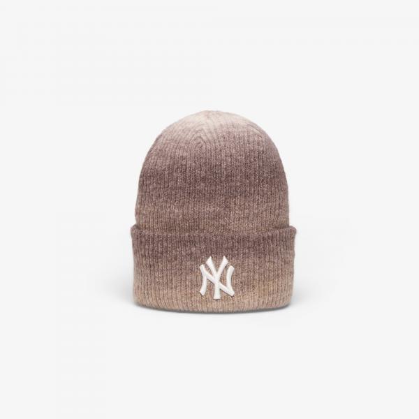 Čepice New Era Knit Medium MLB Ombre Beanie New York Yankees Dusty Apricot/ Stone Universal