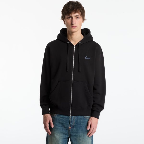 Mikina KENZO Zip Up Hoodie Black XL