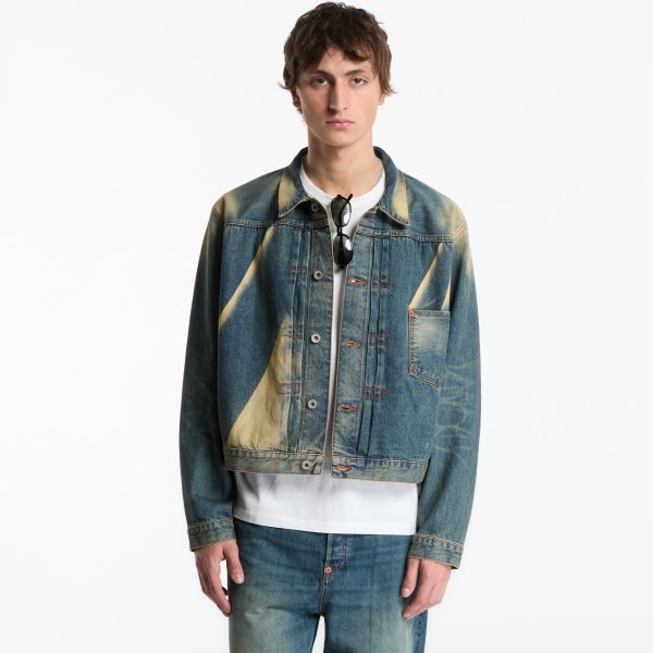 Bunda KENZO Trucker Jacket Stone Bl Dirty Blue Denim M