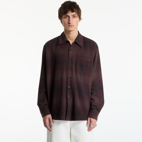 Košile OUR LEGACY Above Shirt Cordial Dusk Check Grain Weave 50