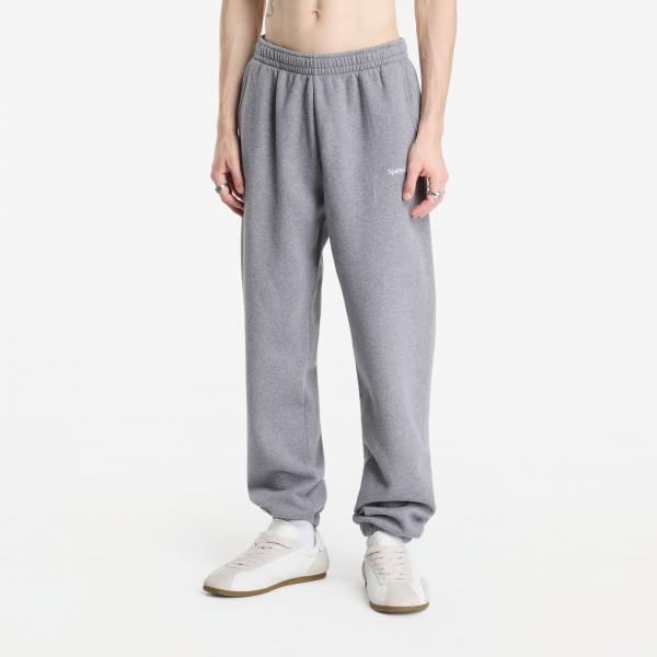 Tepláky Sporty & Rich Serif Logo Embroidered Sweatpant UNISEX Medium Heather Gray M