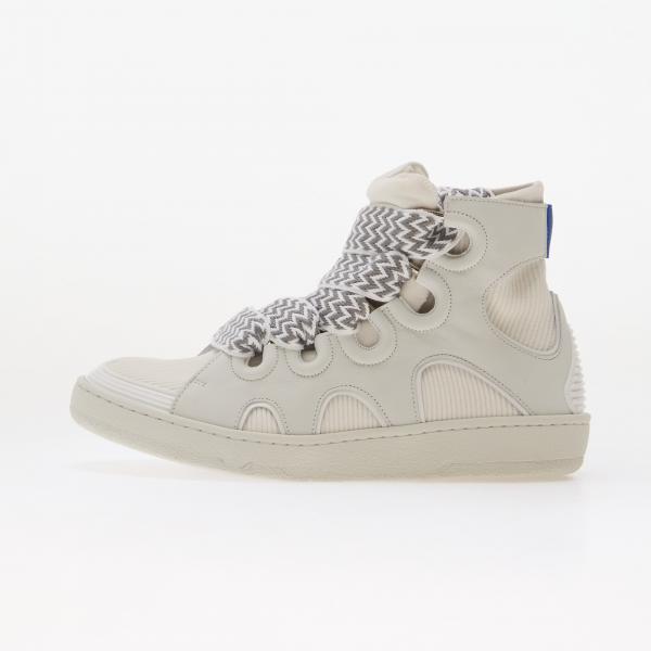 Tenisky Lanvin High Knitted Curb Sneakers White EUR 42
