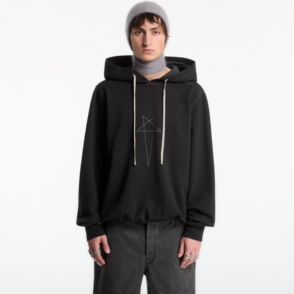 Mikina Rick Owens DRKSHDW Oversized Hoodie Faded Black/ Silver S