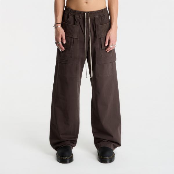 Kalhoty Rick Owens DRKSHDW Creatch Wide Cargo Drawstring Pants Dark Dust L