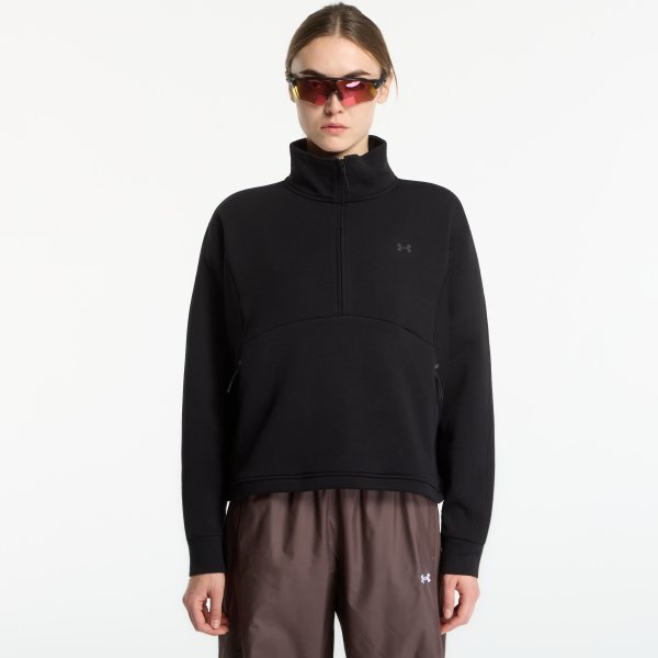 Mikina Under Armour Unstoppable Fleece HZ Ultimate Black/ Ultimate Black XS
