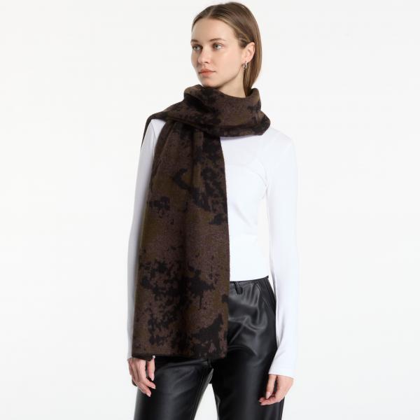 Šála Carhartt WIP Camo Disperse Scarf Camo Disperse Jacquard, Black Universal