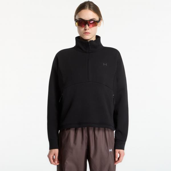 Mikina Under Armour Unstoppable Fleece HZ Ultimate Black/ Ultimate Black XL