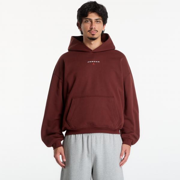 Mikina Jordan Flight Fleece Oversized Pullover Hoodie Bronze Eclipse S