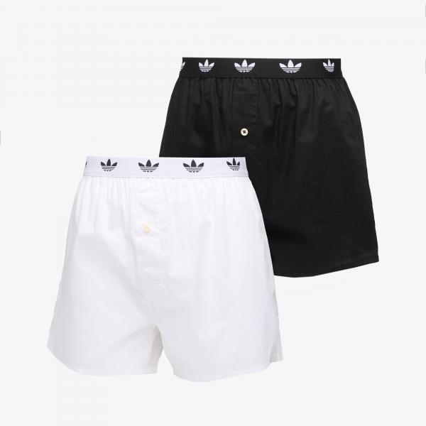 Trenky adidas Woven Boxer 2-Pack Black/ White M