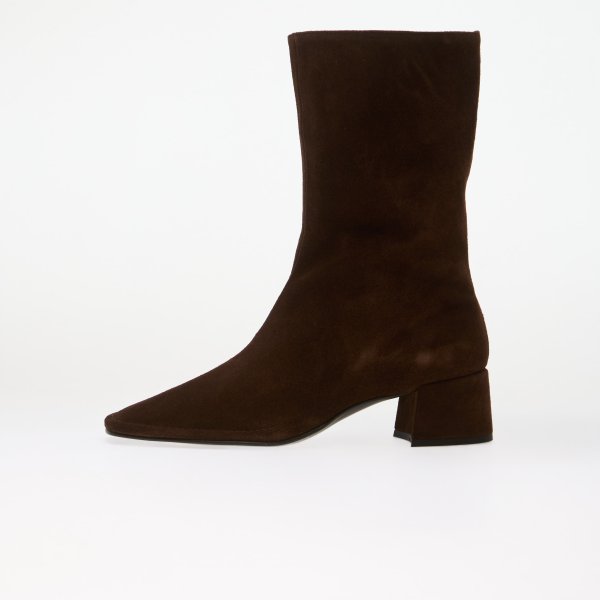 Alohas Berlin Suede Brown Leather Ankle Boots Chocolate Brown 40