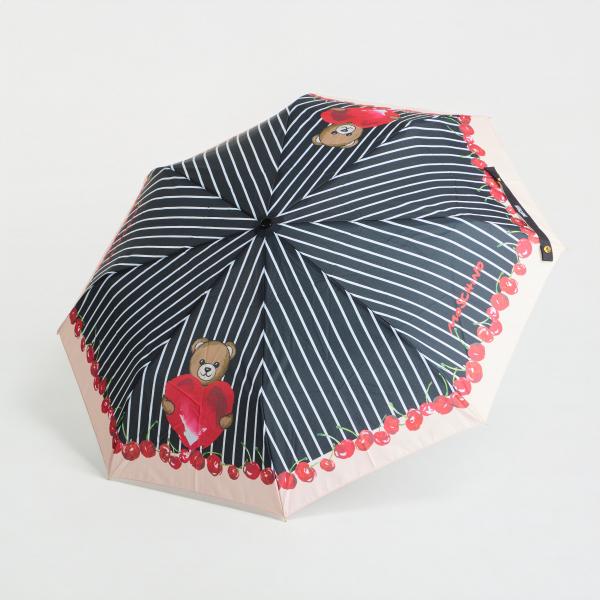 Moschino Bears And Cherries Open Close Umbrella Black Universal