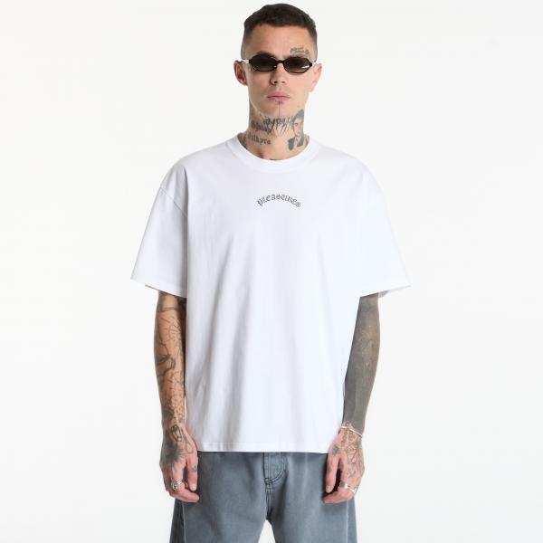 Tričko PLEASURES Athor T-Shirt White M