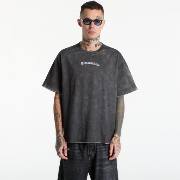 Tričko PLEASURES Spray OE Heavyweight Shirt Black XXL