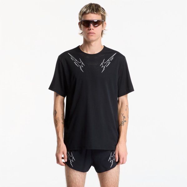 Tričko Nike AeroSwift Dri-FIT ADV Short-Sleeve Graphic Running Top Black XL
