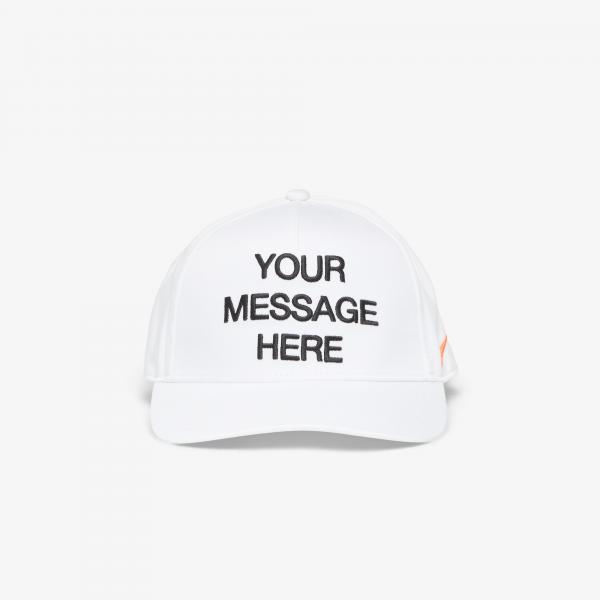 Kšiltovka Nike Rise Structured A-Frame Cap White/ Black/ Safety Orange S/M