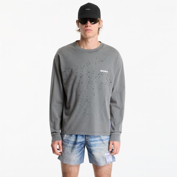 Tričko Satisfy MothTech Long Tee Faded Black L