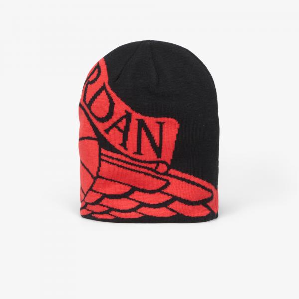 Čepice Jordan Peak Beanie Black/ University Red Universal