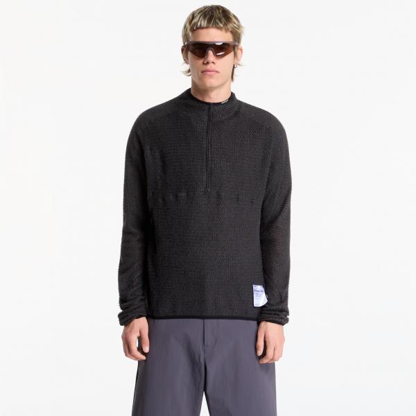 Mikina Satisfy FuzzFleece AD Half-Zip Phantom L