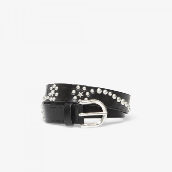 Pásek OUR LEGACY Star Fall Belt Black Bridle 90