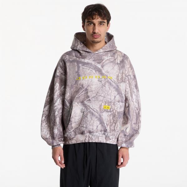 Mikina Jordan Brooklyn Realtree Fleece Pullover Hoodie White/ Bright Citron L
